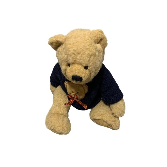 The Heritage Collection Ganz 11 in Tall Tan Teddy Bear Plush stuffed Animal Doll - Picture 1 of 4